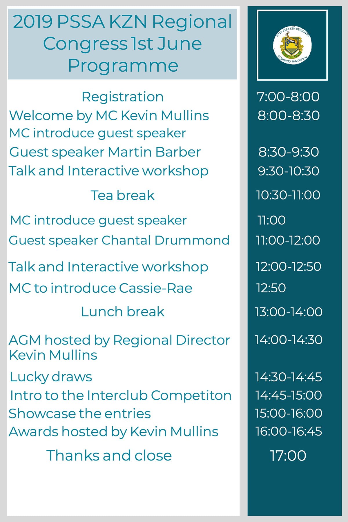 KZN Congress Programme 2019