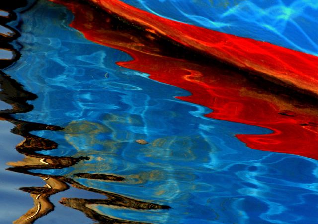 Jeanette du Toit S Boat Reflections -Jeanette du Toit