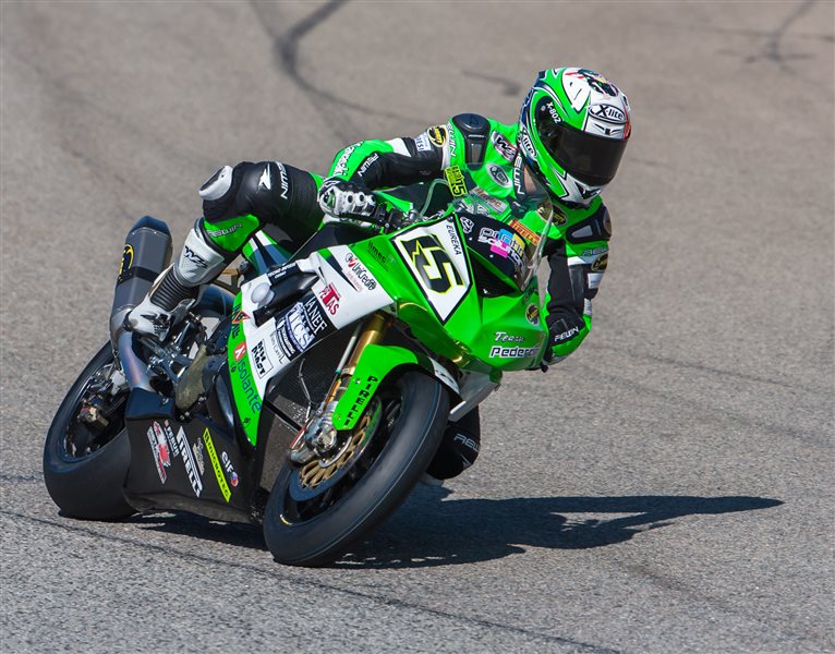 WSBK Rider in Green - Andre Serfontein