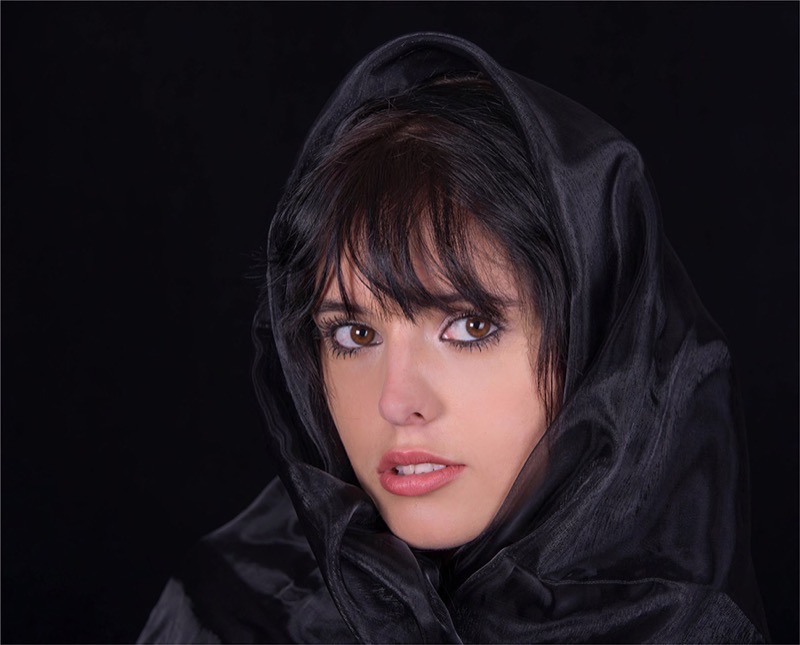 PSSA SILVER MEDAL -Human Portraits-Lady in black-Marleen La Grange-Tygerberg Photographic Society