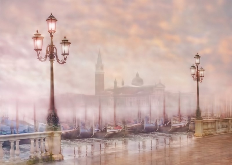 PSA Gold-Scapes-Dawn Mist Venice-Pam Sherren-United Kingdom