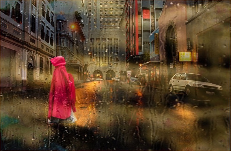 PSSA silver-Open colour-Walking in the rain-Marleen La Grange-Tygerberg Photographic Society