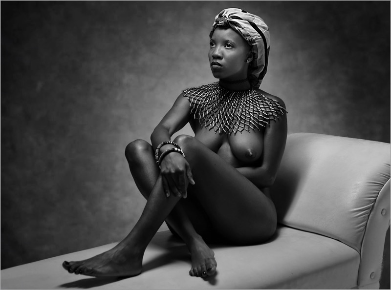 CCC Silver Medal -  Human portraits Monochrome - The black rose 2 - Cliffy Els - Southern Suburbs Camera Club