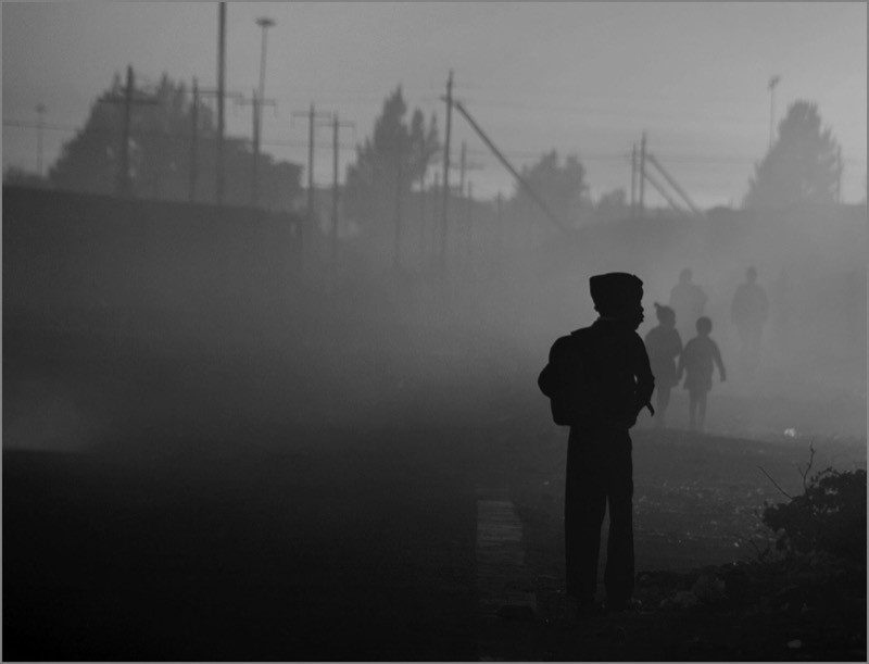 PSSA Silver Medal -  Street Photography  Monochrome - SKOOL TOE - Gerrie Botha -  Independent