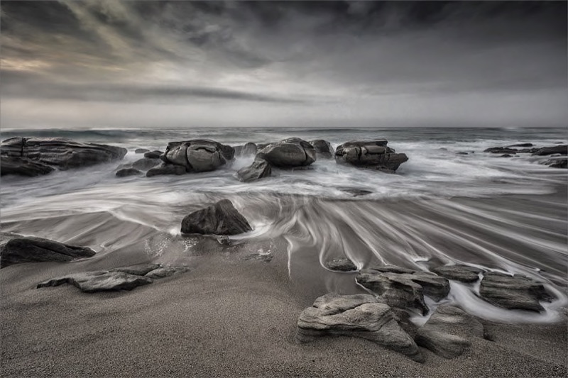 PSSA Silver Medal -  Landscape - Colour or Mono - Streaky Sea Water - Simon Fletcher - Rustenburg Photographic Society
