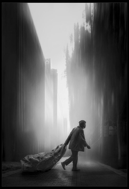 PSSA Silver Medal-People - Monochrome-Just Another Morning-Martin Barber-Southern Suburbs Camera Club