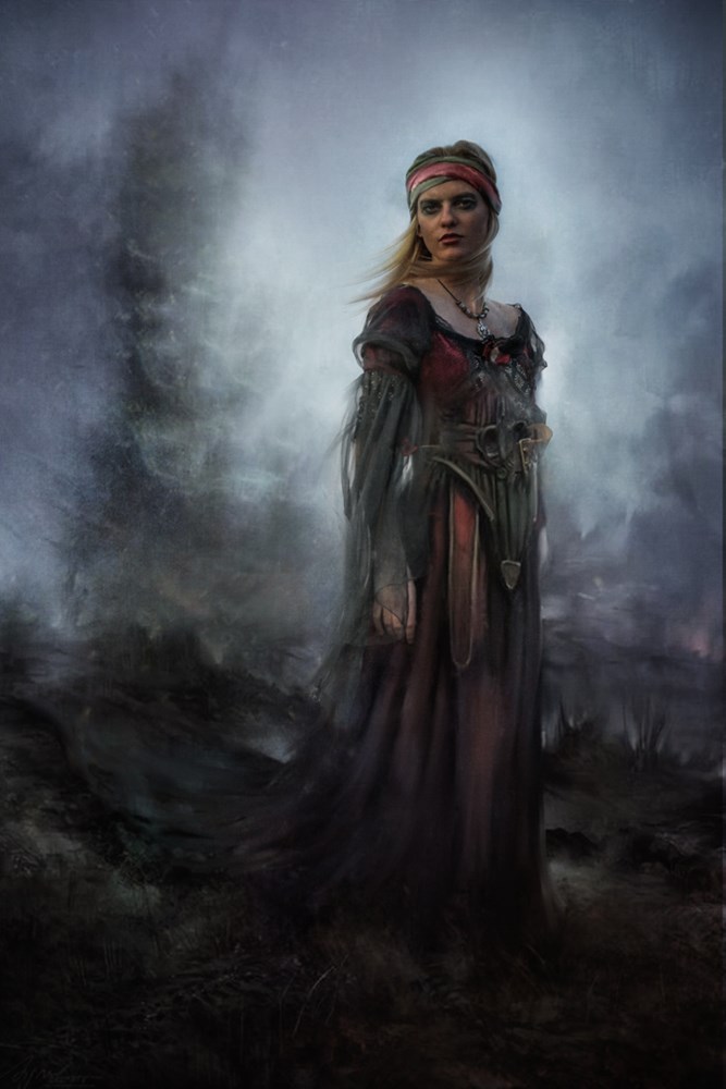 PSSA Silver-Human Portraiture-From the dusty mesa her looming shadow grows-Charlaine Gerber