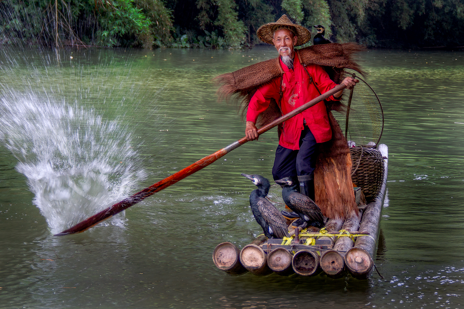 BCC Silver Medal-Photojournalism-Chinese fisherman approaching-Leon Jacobs-Vereeniging Photographic Society