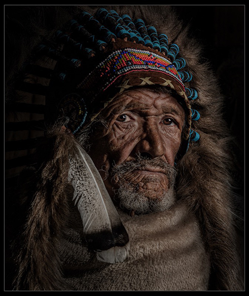 Heigel Silver Medal - Human Portraits Colour and Monochrome - Martin Barber - Snow Wolf - Southern Suburbs Camera Club