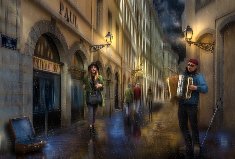 Best Image - PSSA Silver Medal - Open - Colour - The accordion player - Charlaine Gerber - National Photographic Club