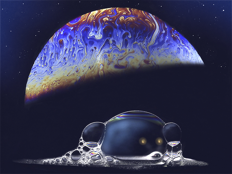 PSSA Silver Medal - Creative - Colour - Alien planet moonrise - Hugh Watson - Highway Camera Club