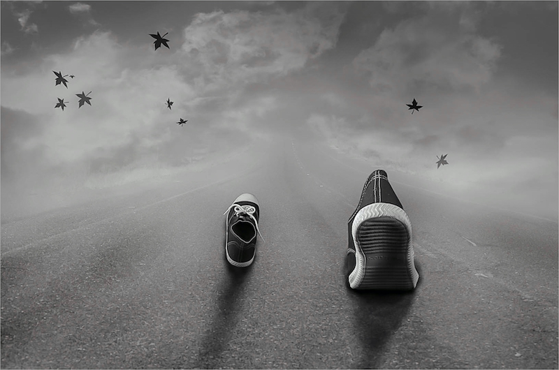 BCC Club Medal - Open Monochrome - Every step erases some past failures - Janita Van Niekerk - Kosmos Fotografie Klub