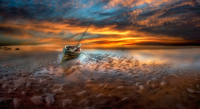 PSSA Silver Medal - Scapes  - Colour - Charlaine Gerber - With low tide - National Photographic Club