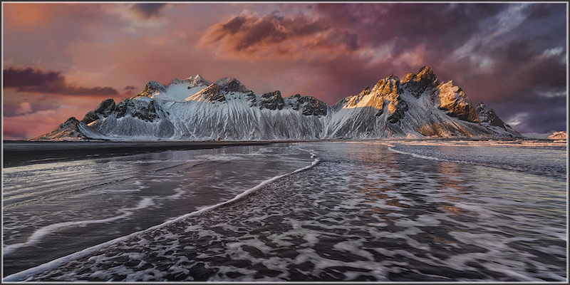 2201-Antionette Morkel-Port Elizabeth Camera Club-PSA Gold medal and PPC Gold-10th Miroc Salon with Vestrahorn with pink clouds