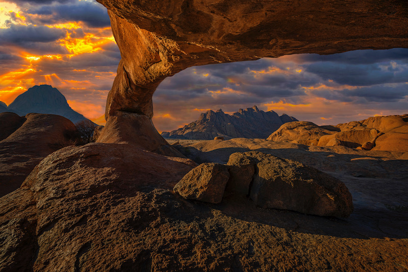 2201-Antionette Morkel-Port Elizabeth Camera Club-PSSA Gold medal-10th Miroc Salon with Last light Spitzkoppe