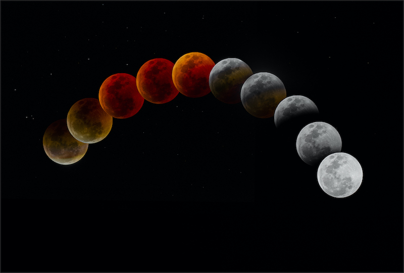 MFFC Silver Medal - Creative Colour - Red moon transition - Kevin Fowler - Southern Suburbs Camera Club
