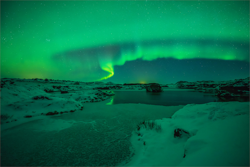 PSSA Silver Medal-Scapes Colour-Aurora Iceland-Antionette Morkel-Port Elizabeth Camera Club