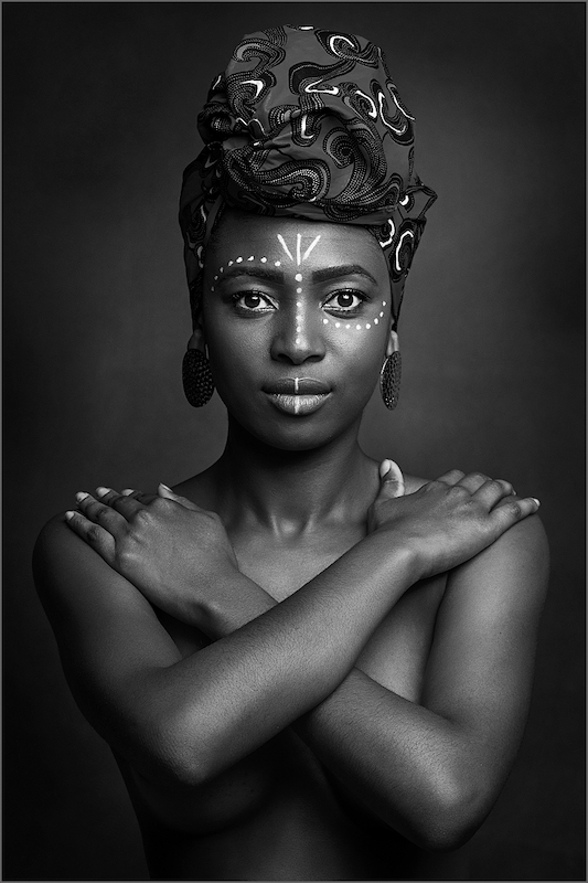 PSSA Silver Medal-Open Monochrome-African Beauty-Robbie Aspeling-Sandton Photographic Society