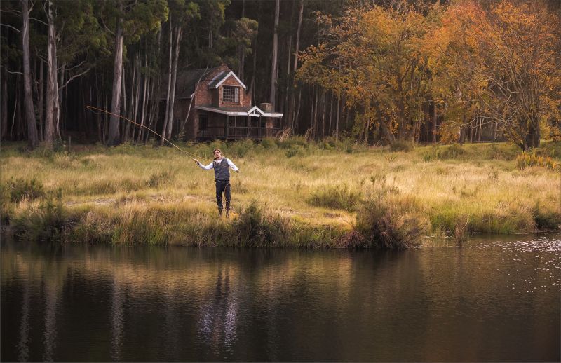 Benoni Camera Club - Cathy Dooley - Trout fishing at the forest
