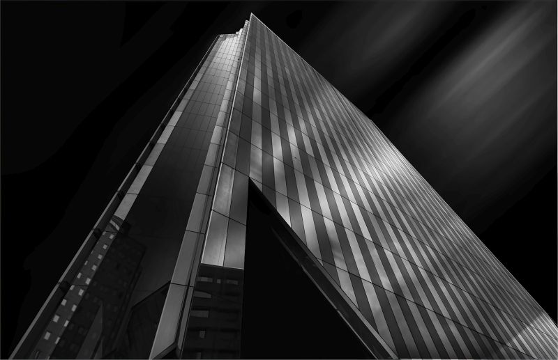 Alberton Camera Club Bronze Medal - Open Mono -The Diagonal Building - Vinesh Kara - Alberton Camera Club