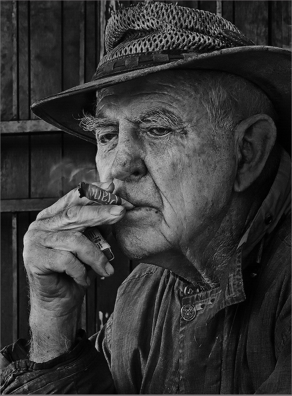 Amber Camera Club Bronze Medal-Portraits Human and Domestice Animals - Mono-Tramp-Christine Theron-Amber Camera Club