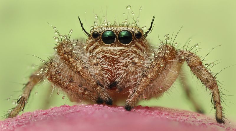 PSSA Silver Medal - Open Colour - Wet Jumping Spider - Nico Hattingh - Springs Photographic Club.jpg