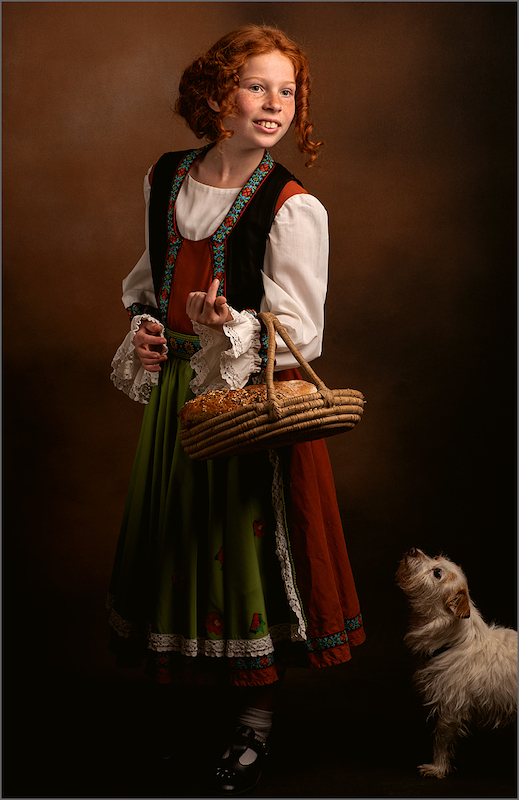 TPS - Open Colour - CLUBMEDAL - Farmers daughter and her dog - Kazalette Pike - Westville Camera Club