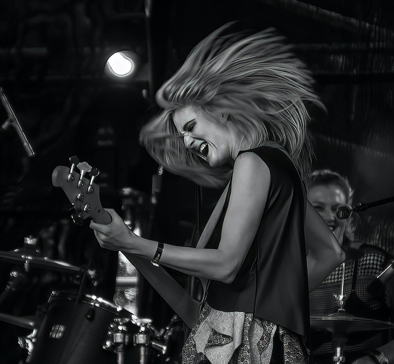 WCYP Silver Medal - PJ and Street - Monochrome - Rocker Chick - Leon Heyes-Amber Camera Club