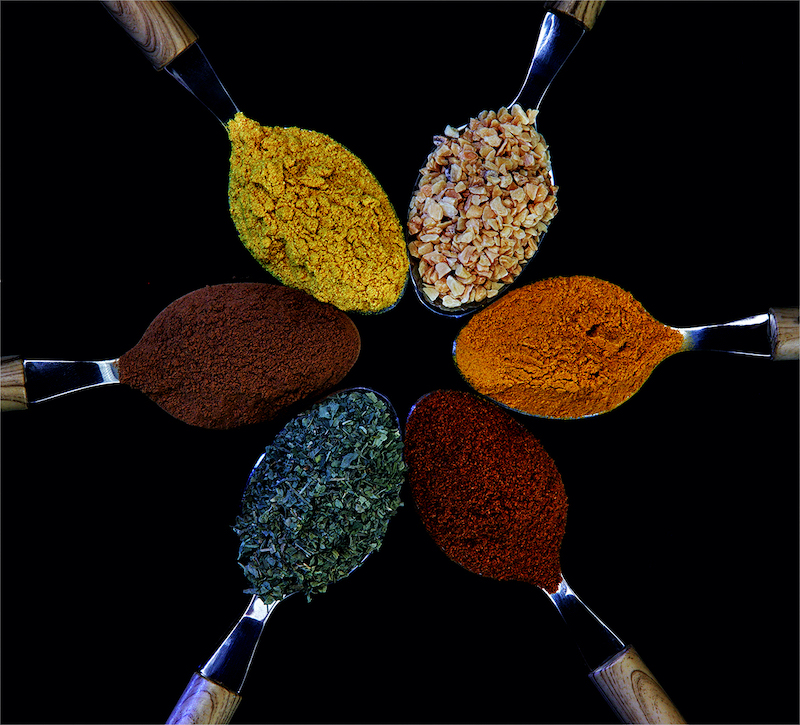 WPS Club Bronze Medal-Traditional Photo-Spices on spoons--Phillip De Lange-Witzenberg Photographic Society