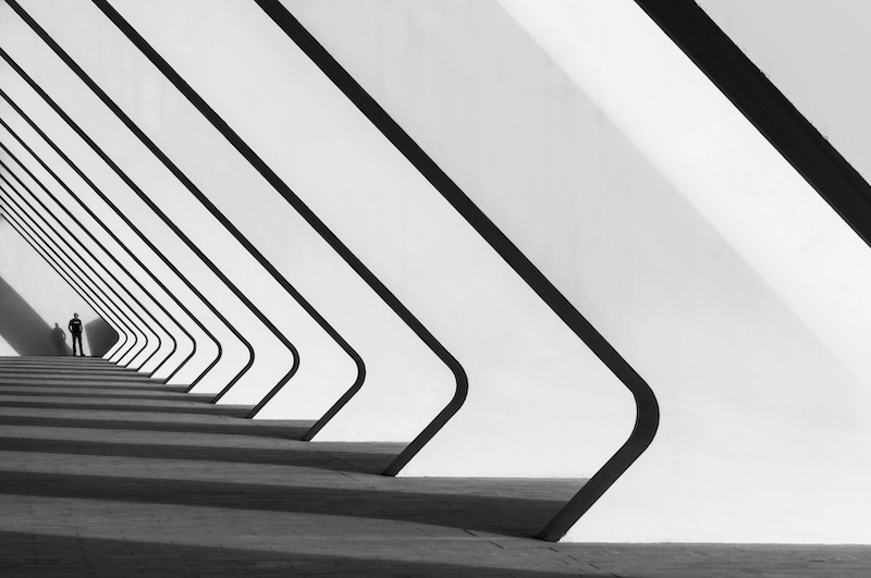 WPS Club Silver Medal-Open Mono Prints-Diagonals-Kim Stevens-Cape Town Photographic Society