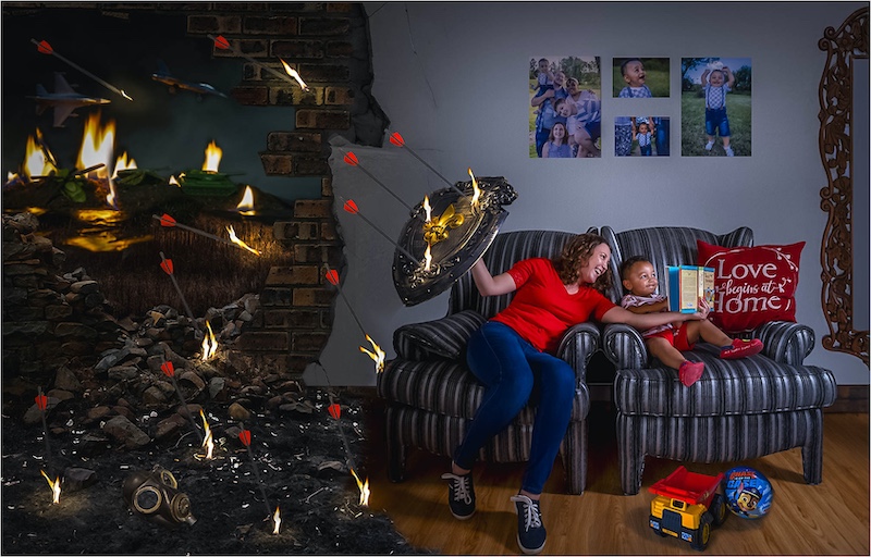 Louis van der Walt - Sasol Highveld Photography Club - Shielding From The War