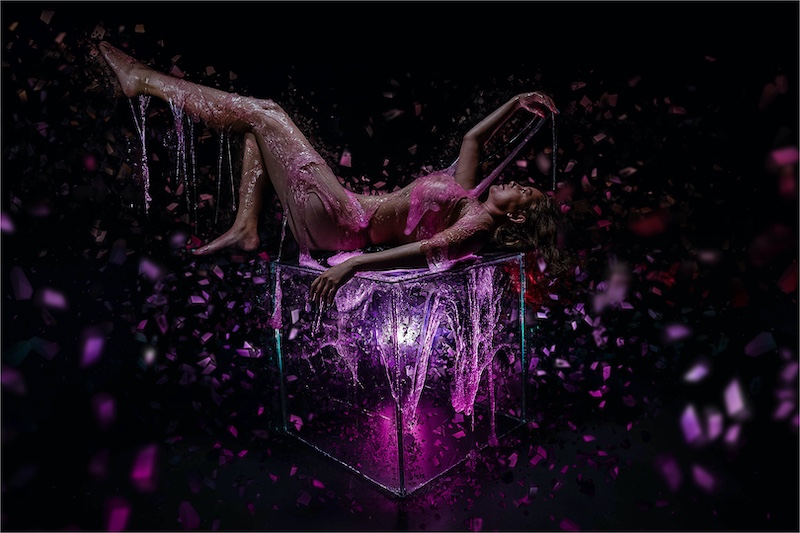 Louis van der Walt - Sasol Highveld Photography Club - Slimy Glass Cube Shattering