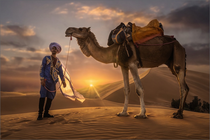 PSSA Silver Medal - Open Colour - Mohamed and camel - Kazalette Pike - Westville Camera Club