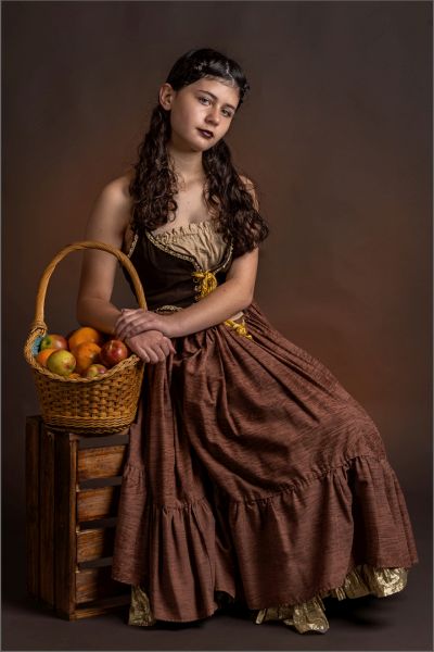 Sandton Camera Club Bronze Medal - Human Portraits Colour - Adina and a Basket of Fruit  - Stephen Kangisser - Sandton Photographic Society