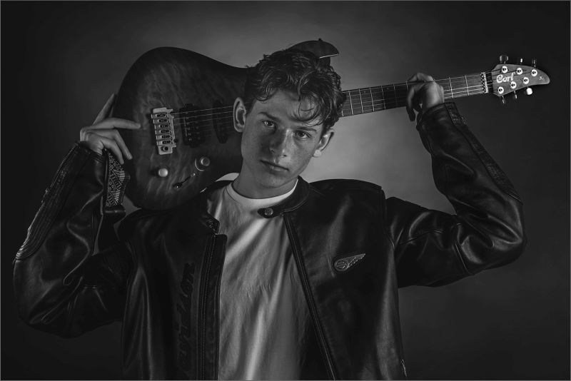 Sandton Camera Club Bronze Medal - Open Monochrome - Young Rock Star  - Stephen Kangisser - Sandton Photographic Society