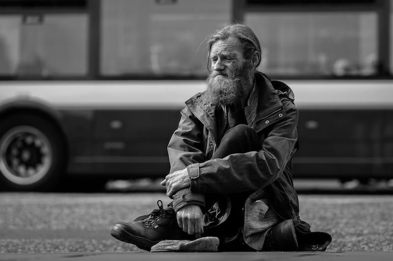 Westville Club Silver Medal - Photo Travel and Street - Monochrome - Please God let them give me money - Alta Oosthuizen - National Photographic Club