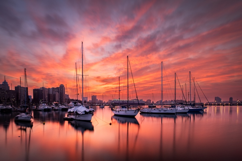 Durban Camera Club - Sandy van Heerden - African Sky over Durban Harbour