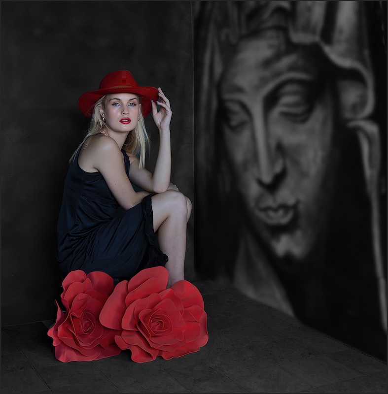 George Camera Club - Daleen Engelbrecht - KATYA WITH RED FLOWER