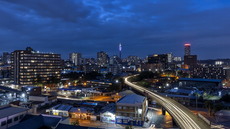 IPIP Photographic Club - David Wolstencroft - Blue Hour over JHB
