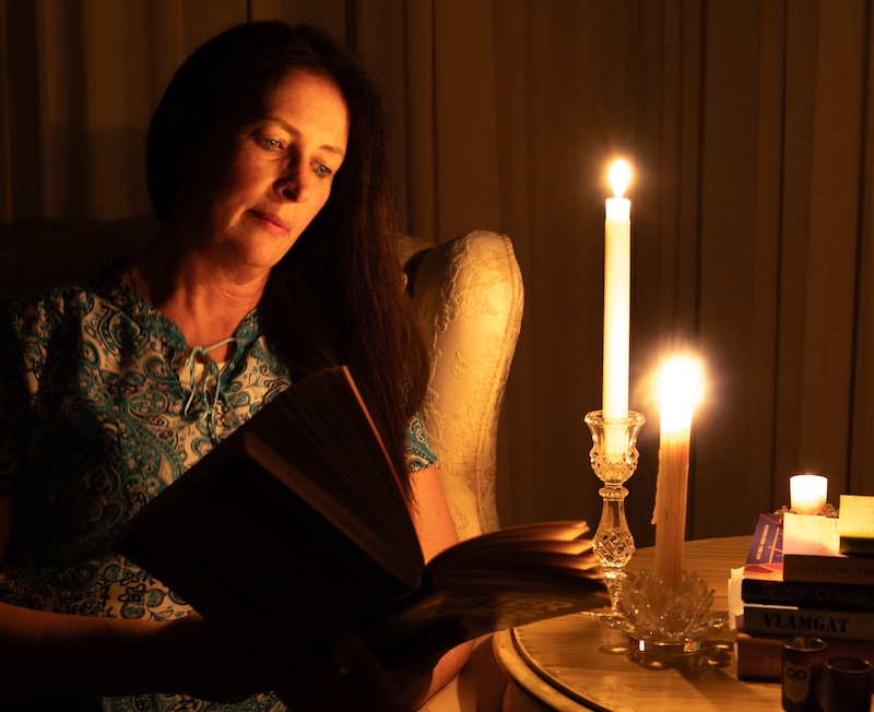 Ballito Photo Club - Lorna Cooke - Reading by Candlelight