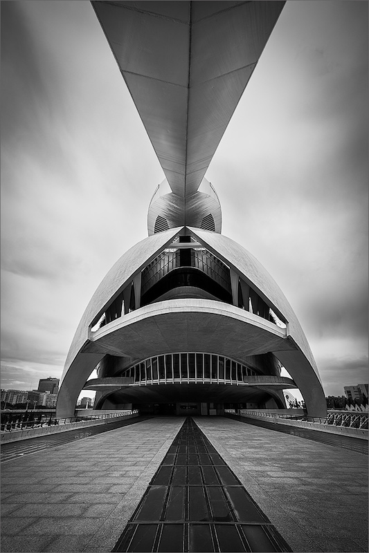 PSSA Silver medal-Open Monochrome-Opera House in Mono-Rodney Cory-Springs Photographic Club