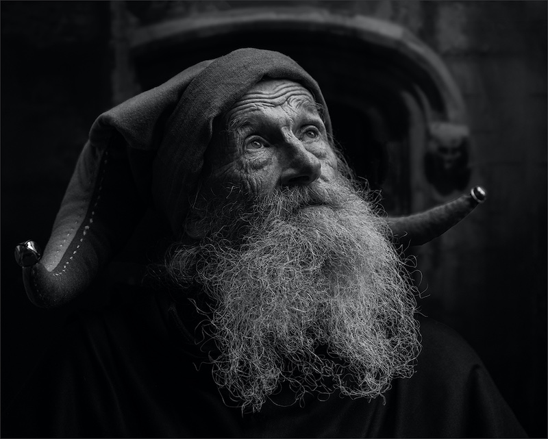 PSSA Silver Medal - Human Portraits Monochrome - Andy the Jester - Carol Visser - Independent