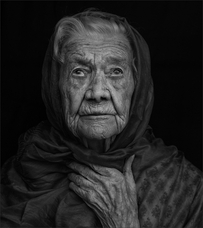Randburg Silver Medal - Human Portraits Monochrome - Annie 105 years old  - Carol Visser - Independent