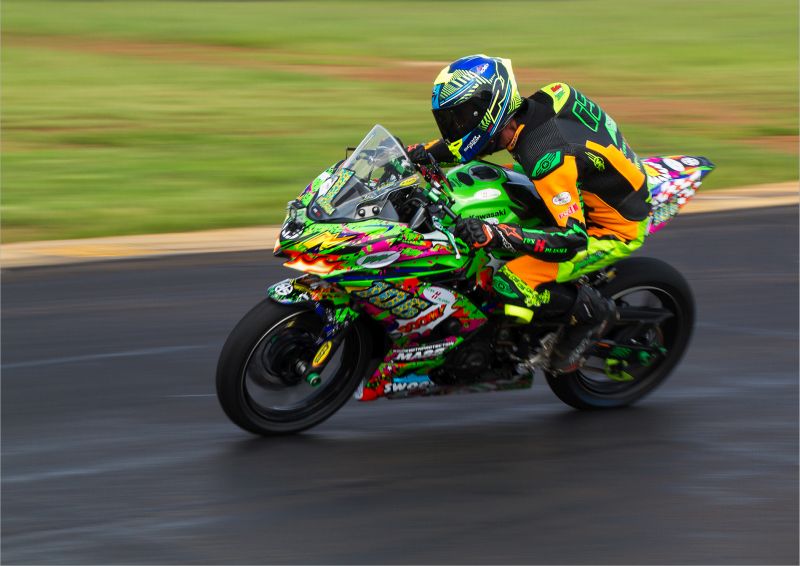 HM CCHOI-Green Racing Bike Driver-Jeanine  du Rand from Zwartkop HS