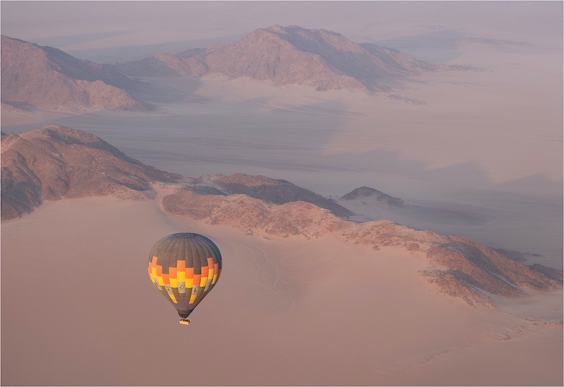 Fish Hoek Photographic  Society - Partington Alan - Balloon over Namib
