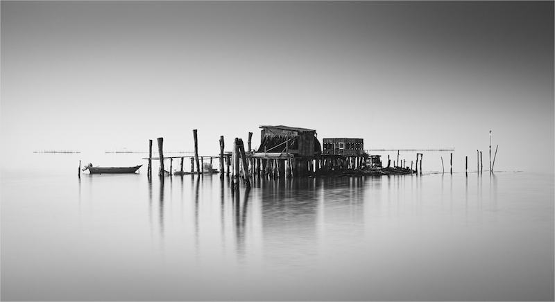 PSSA Silver Medal-Prints Open Monochrome-Peaceful Pellestrina-Joyce Goldschmidt - Cape Town Photographic Society